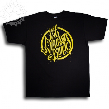 187 Strassenbande- Shirt Schwarz (Logo Gelb)