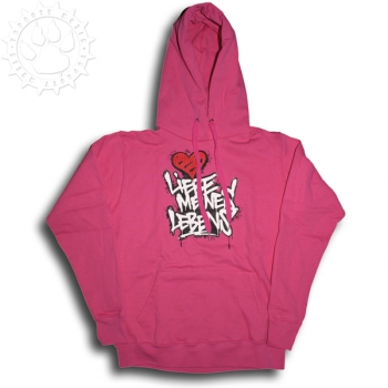 Liebe Meines Lebens- Kapuzenpullover Fuchsia (Logo Bunt)