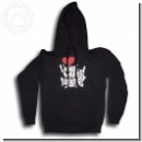 Liebe Meines Lebens- Kapuzenpullover Schwarz (Logo Bunt)